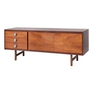 Mid-Century Modern Danish Teak Sideboard with Chunky Handles, 1970s For Sale
