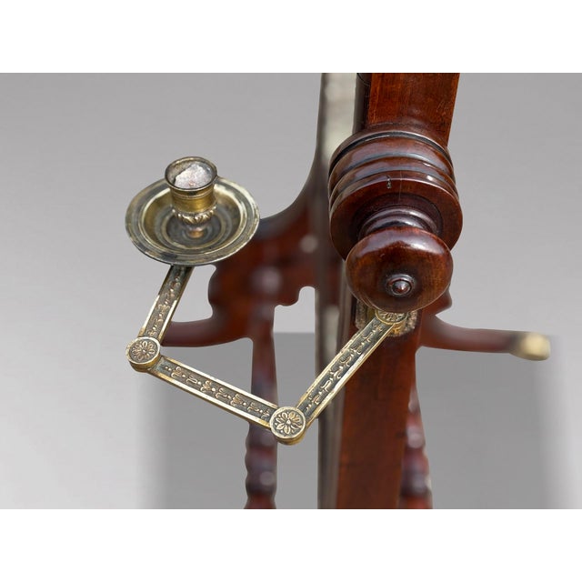 William IV Mahogany Cheval Mirror, 1830s For Sale - Image 4 of 11