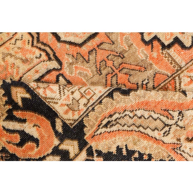 This stunning antique Karabagh rug from the early 20th century exemplifies the unique artistic character of the Caucasus...