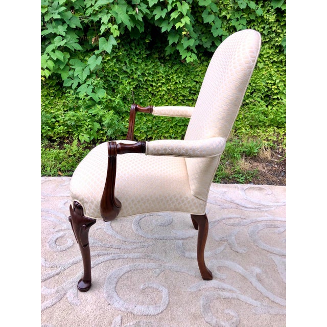 Vintage Southwood Carved Mahogany Queen Anne Style Accent Chair Chairish