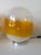 Pair of Murano Glass Orange White Smoke Saturn Lamps. Italy, 1970s For Sale - Image 4 of 13