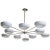 Stilnovo Style White Enameled Sputnik Chandelier For Sale - Image 11 of 11