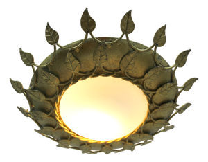 Vintage Sun-Shaped Lamp, 1960s