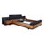 Modern Mioletto Wooden Bed in Leather from Hülsta For Sale - Image 3 of 16