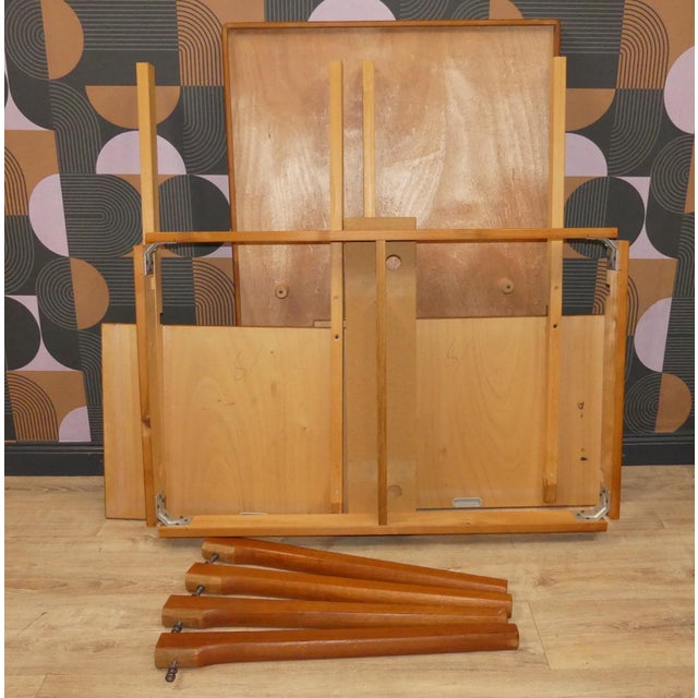 Vintage Danish Extendable Dining Table in Teak, 1960s For Sale - Image 12 of 16