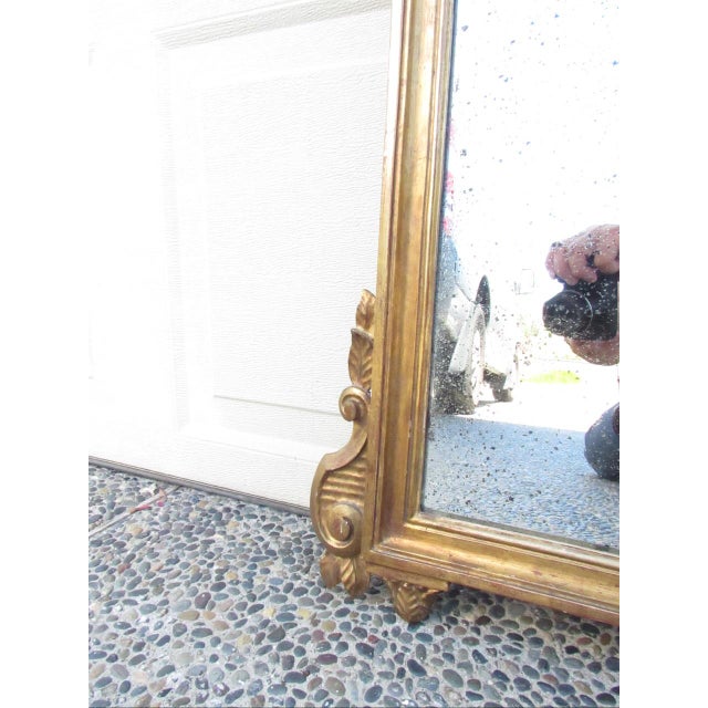 Antique Italian Neoclassical Style Giltwood Mirror For Sale - Image 16 of 18