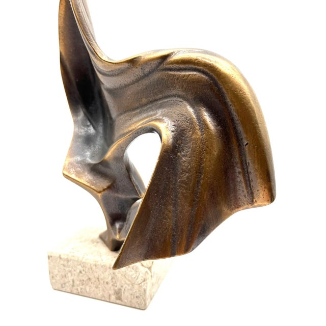 Vintage Bronze Sculpture of a Rooster, 1970s For Sale - Image 6 of 11