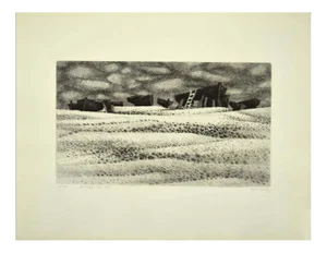 Maurice Chot Plassot, South Shore, Etching, 1929