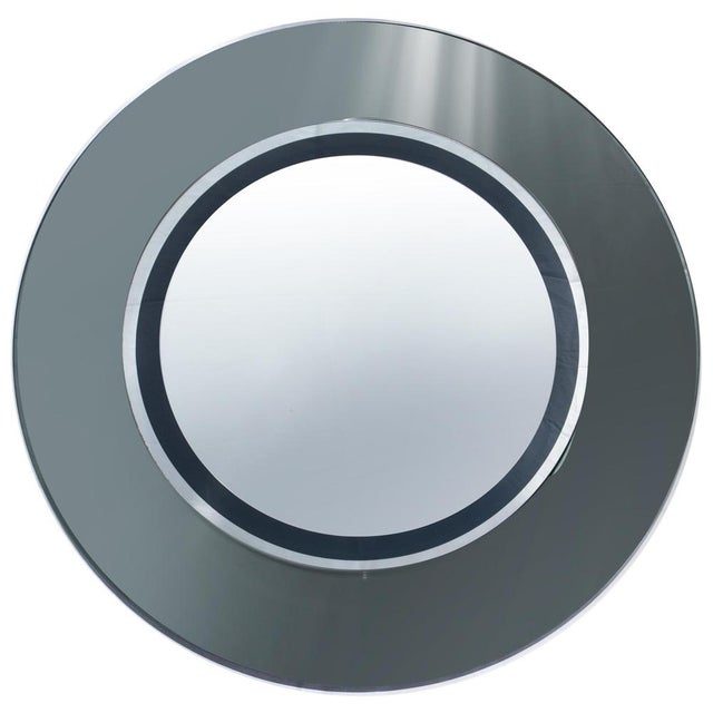 Vintage Round Crystal Mirror by Carlo de Carli, Italy, 1970s For Sale - Image 6 of 6