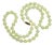 Vintage 32-Inch New Zealand Bowenite Beaded Necklace, Gold Plate Clasp For Sale