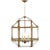 Suzanne Kasler for Visual Comfort Signature Morris Medium Lantern in Gilded Iron with Clear Glass For Sale