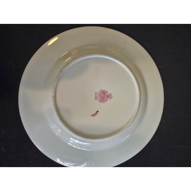 Ceramic Early 20th Century Minton Green Cockatrice Bread & Butter – Bone China - Set of 6 For Sale - Image 7 of 9