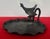 Antique Early 20th Century American Arts & Crafts Bronzed Iron Turkey Bird Card Tray For Sale In New York - Image 6 of 15