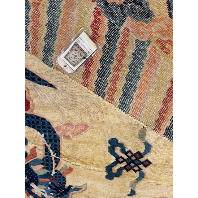 Antique Chinese Dragon Design Rug For Sale - Image 4 of 11