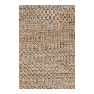Rug & Kilim’s Contemporary Textural Kilim in Beige-brown Orange and White Tones - 8x10 For Sale