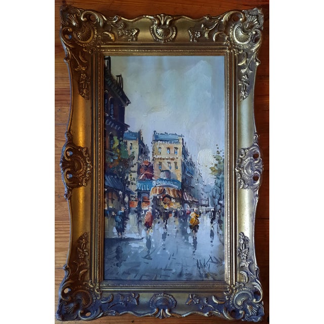 An exceptional and truly unique matching pair of original mid-century oil paintings by the listed Italian artist Antonio...