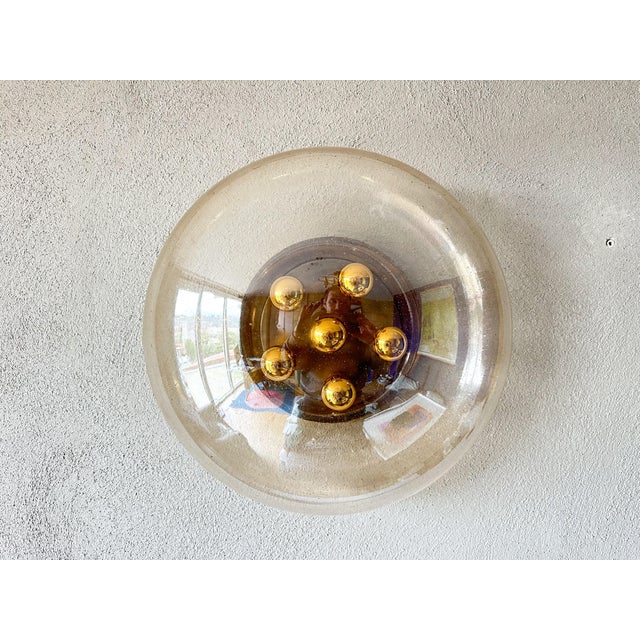 Vintage Flush Mount from Glashütte Limburg, 1970s For Sale - Image 14 of 15