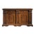 Italian Hand-Carved Walnut Sideboard With Paneled Doors For Sale