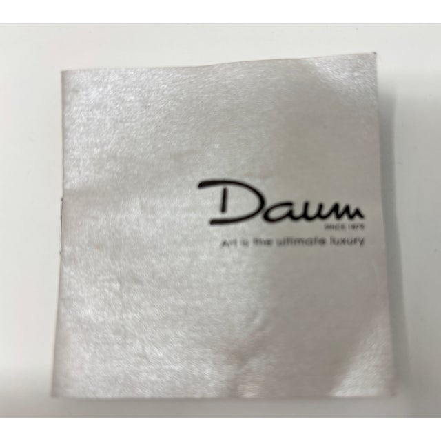 Daum Candleholder, Collectible Decorative Object, Glass, 1990, France For Sale - Image 13 of 14