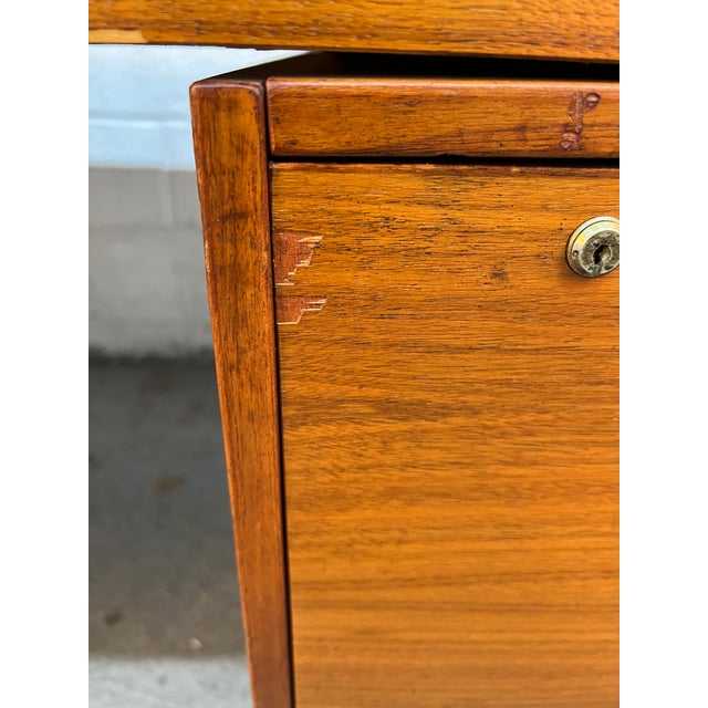 Mid 20th Century Farso Stolefabrik for Maurice Villency Mid Century Danish Teak Desk For Sale - Image 11 of 18