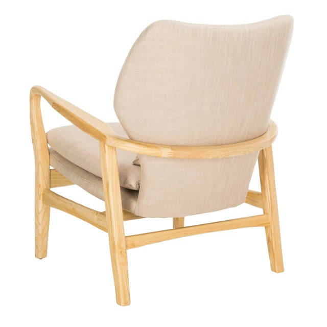 2020s Accent Chair in Beige & Natural For Sale - Image 5 of 9