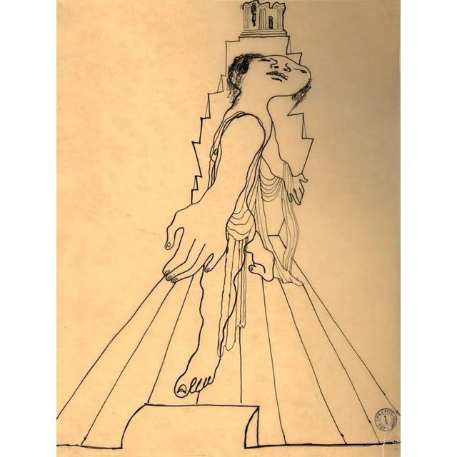 The particular framing of this image gives the scene a strong sense of movement, that is also underlined by the pose of...