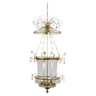 Crystal and Ormolu Mounted 2-Light Lantern, Early 19th Century For Sale