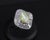 Metal Late 20th Century Rare 8.95ct Natural Chrysoberyl Cat's Eye 2.60ct Diamond Platinum Ring Size 6.5 For Sale - Image 7 of 18