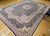 Textile Antique Oversized Persian Kerman Lavar Rug, Hand-Knotted Wool, Millefleur Floral Pattern, Navy & Ivory, 10x14 For Sale - Image 7 of 17