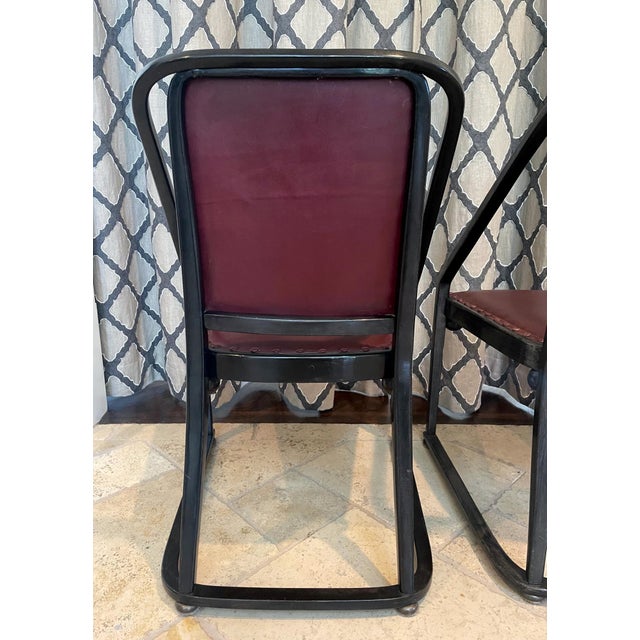 Rare Pair of Josef Hoffmann Model 725 B/F Chairs for J. & J. Kohn For Sale - Image 13 of 18
