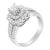 Contemporary 14K White Gold Diamond Vintage Ring (1 cttw, H-I Color, I1-I2 Clarity) - Size 8 For Sale - Image 3 of 7