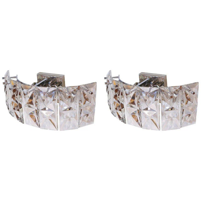 1960s Prismatic Glass Sconces by Kindeley - a Pair For Sale - Image 11 of 11