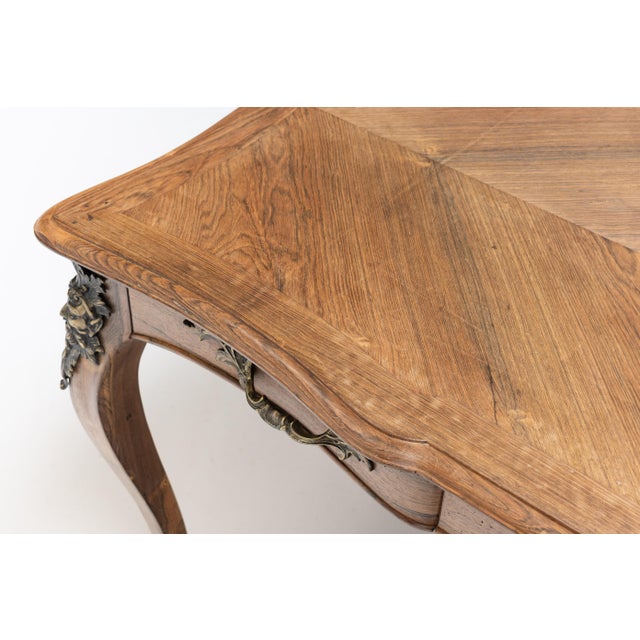 Brown Antique Flat Desk, 1860 For Sale - Image 8 of 12
