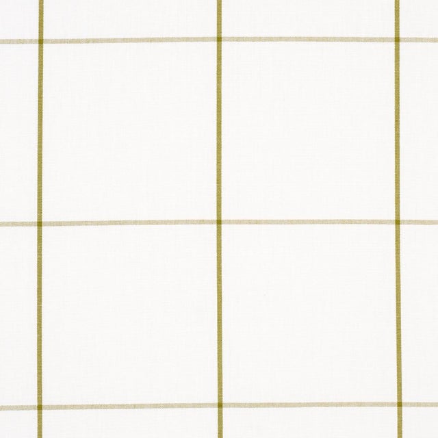 Contemporary SAMPLE - Schumacher x Veere Grenney Woodman Check Fabric In Olive For Sale - Image 3 of 4