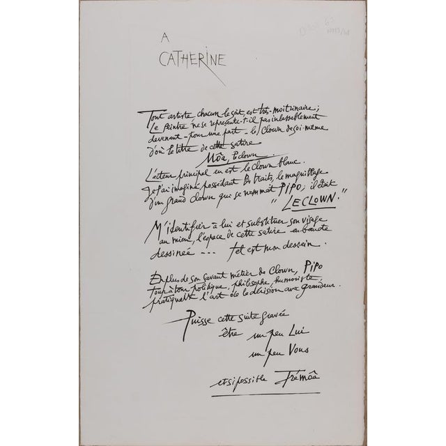 Pierre-Yves Tremois, Moâ the Clown, Original Signed Lithograph For Sale - Image 6 of 7