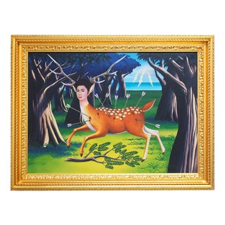 Yasumasa Morimura, An Inner Dialogue with Frida Kahlo (Fairy Tale), C-Print on Canvas For Sale