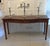 Antique Neoclassical Mahogany Serpentine Serving Console Tables, 1920, Set of 2 For Sale - Image 4 of 16