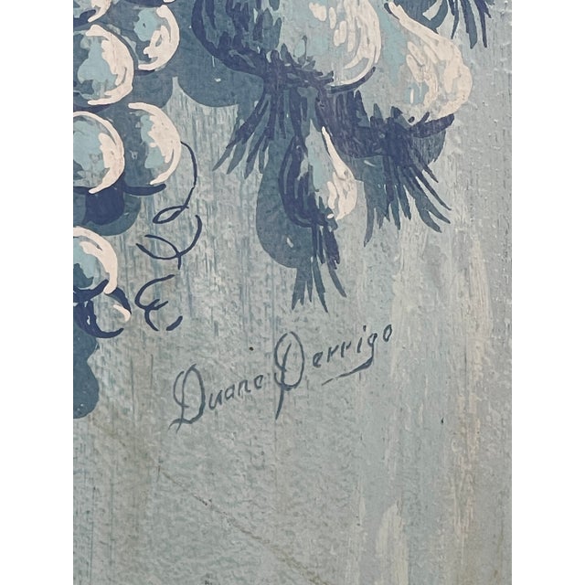 Pair Rare Italian Hand Painted Pastoral Panels, Harvest Time, Duane Perrigo For Sale - Image 10 of 12