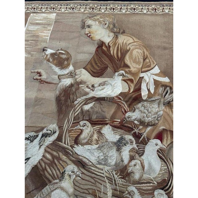 Antique Spanish Royal Manufactury Tapestry, 1890s For Sale - Image 3 of 18