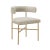 Metal Kim Cream Performance Velvet Chair For Sale - Image 7 of 7