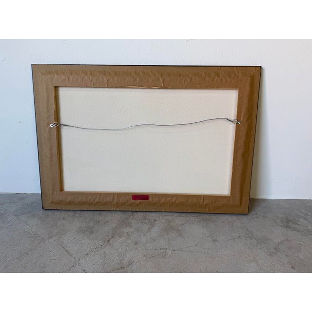 Modern Impressionist Havana Cuba Street Scene Oil on Canvas Painting With Red Classic Car, Signed For Sale - Image 11 of 11