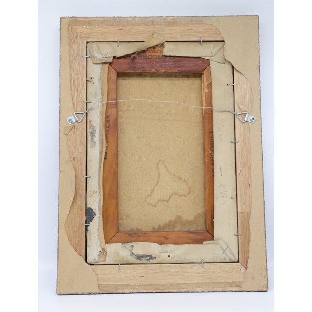 Impressionist Original Mid-Century Oil on Canvas "Figural Study" by Doris Klein (Ny, 1918-2002) For Sale - Image 3 of 3