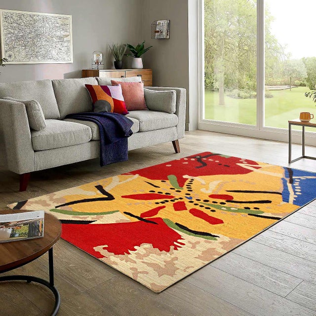 Kilim Handmade Hand-woven. Lamb's Wool on a cotton Foundation. Hand-Spun Wool Rug. Vegetable Dyed. D11983