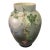 Hand Painted Opaline Glass Vase Attributed to Baccarat For Sale