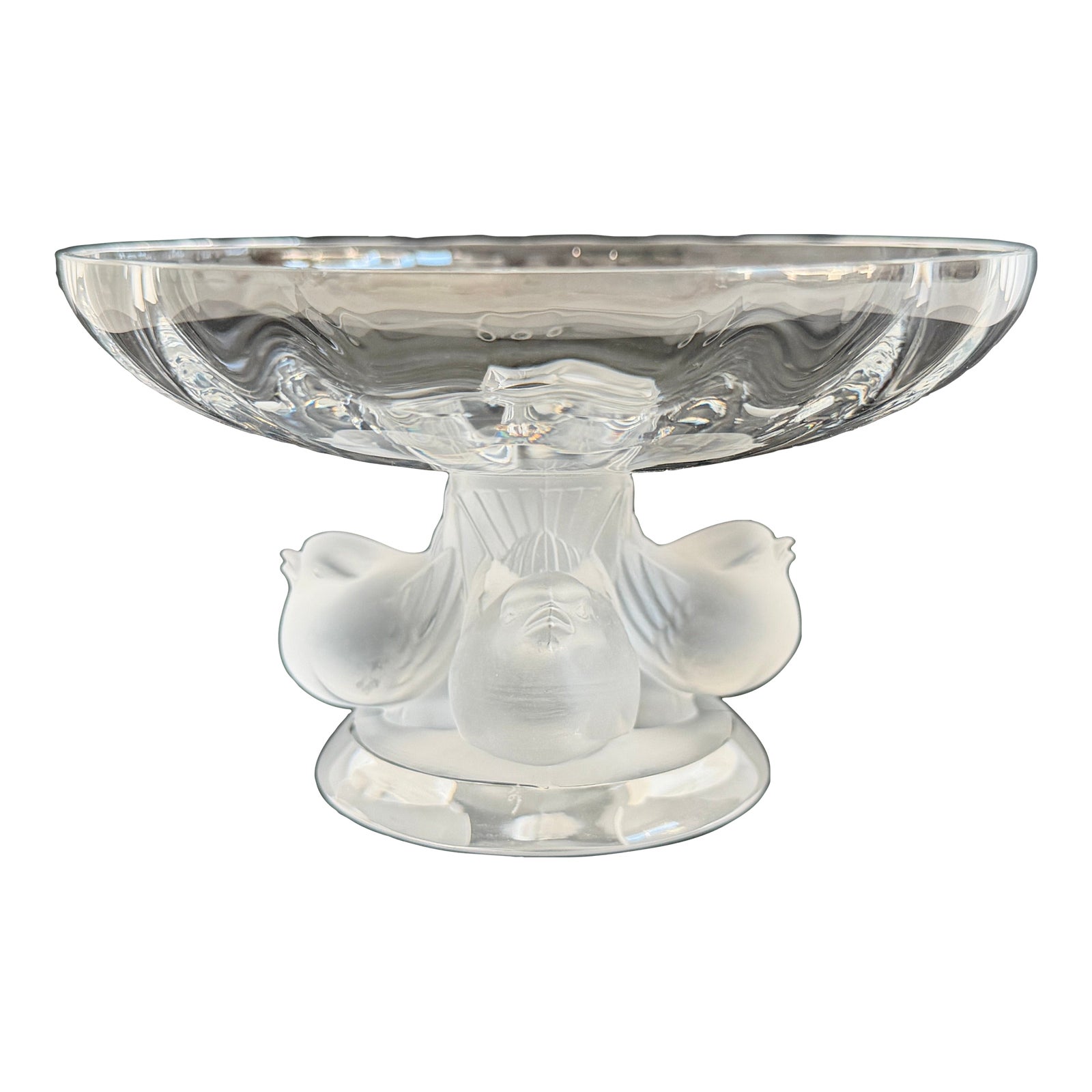 1966 Lalique Nogent Crystal Bowl | Chairish