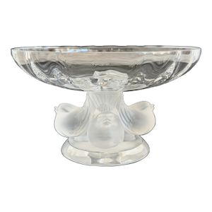 1966 Lalique Nogent Crystal Bowl
