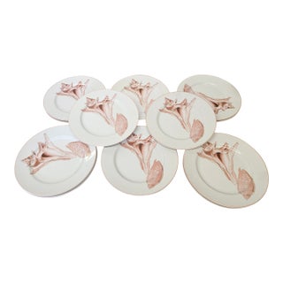 1970s Fitz and Floyd Plates Coquille Pattern - Set of 12 For Sale