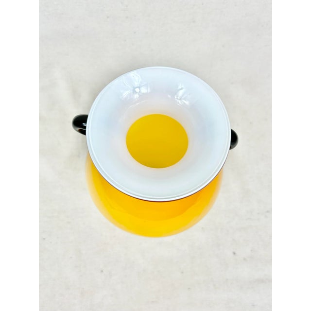 Contemporary Vintage Murano Style Art Glass Vase For Sale - Image 3 of 9