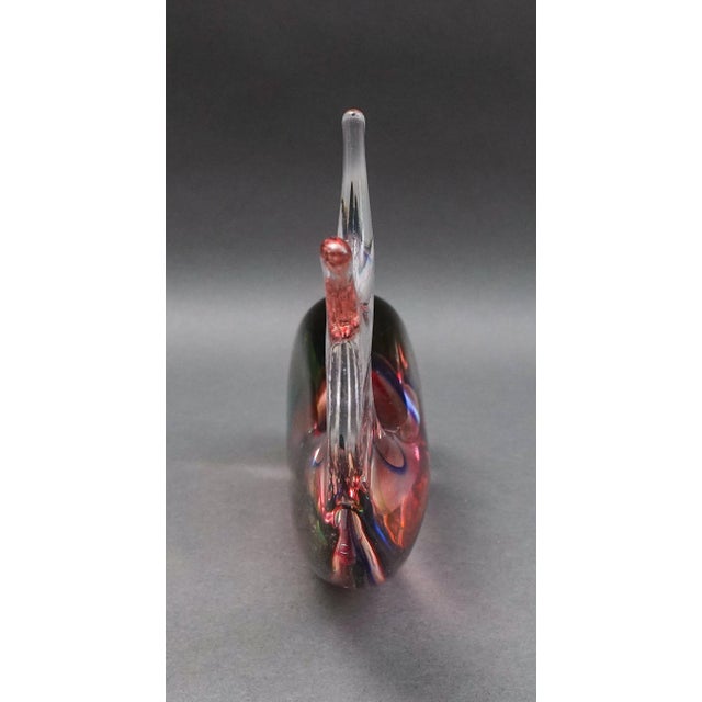 Mid 20th Century Seguso Signed Mid-Century Modern Italian Murano Art Glass Colorful Fish Sculpture For Sale - Image 5 of 8