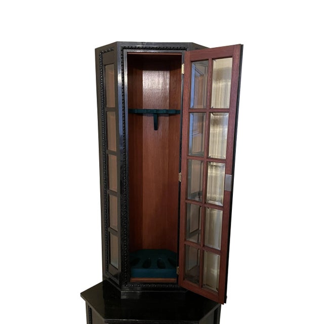 Art Nouveau Corner Display Case, 1910s For Sale - Image 3 of 12